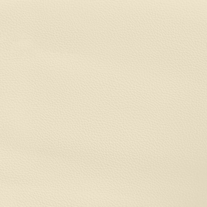 vidaXL krémszínű műbőr rugós ágy matraccal 200 x 200 cm