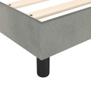 vidaXL világosszürke bársony rugós ágy matraccal 200x200 cm