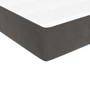 vidaXL sötétszürke bársony rugós ágy matraccal 200x200 cm