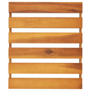 vidaXL 3 szintes barna tömör akácfa összecsukható polc 43 x 31 x 63 cm