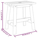 vidaXL téglalap alakú tömör akácfa ülőke 45 x 29 x 45 cm