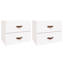 vidaXL 2 db fehér falra szerelhető éjjeliszekrény 50 x 36 x 40 cm