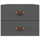 vidaXL 2 db szürke falra szerelhető éjjeliszekrény 50 x 36 x 40 cm