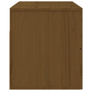 vidaXL 2 db mézbarna falra szerelhető éjjeliszekrény 50x36x40 cm
