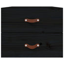 vidaXL 2 db fekete falra szerelhető éjjeliszekrény 50 x 36 x 40 cm