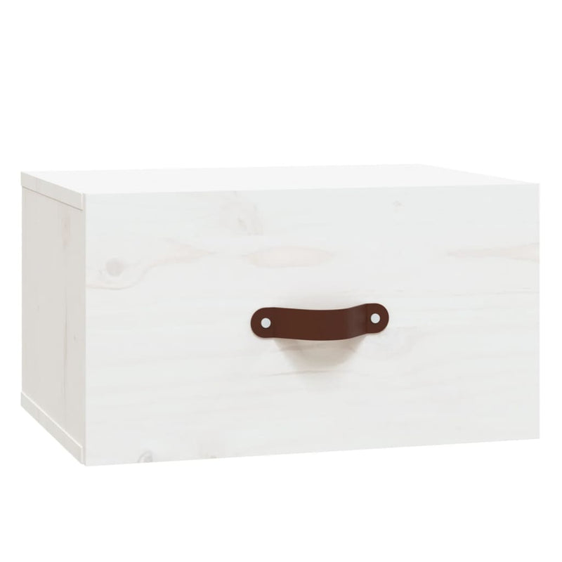 vidaXL fehér falra szerelhető éjjeliszekrény 40 x 29,5 x 22 cm