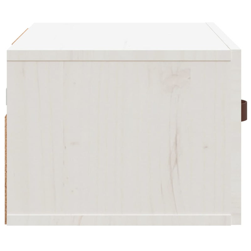 vidaXL fehér falra szerelhető éjjeliszekrény 40 x 29,5 x 22 cm