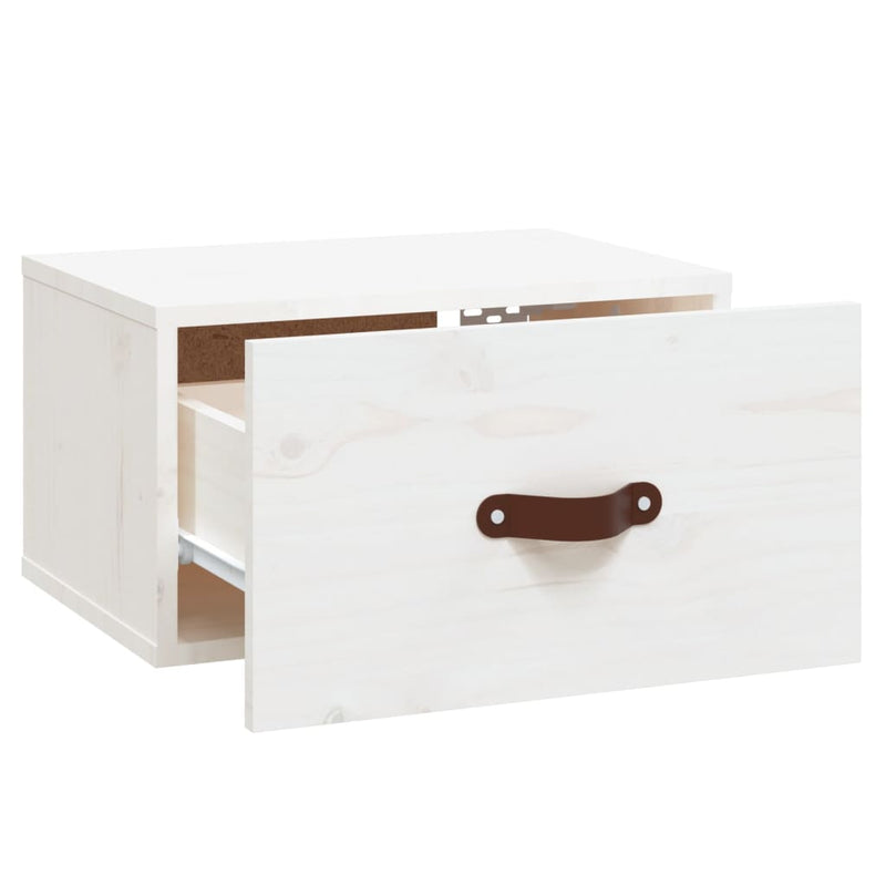 vidaXL fehér falra szerelhető éjjeliszekrény 40 x 29,5 x 22 cm