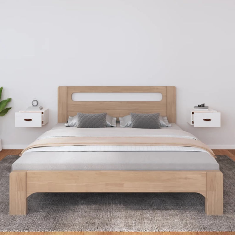 vidaXL 2 db fehér falra szerelhető éjjeliszekrény 40 x 29,5 x 22 cm