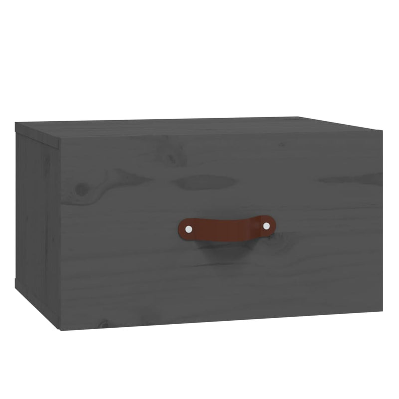 vidaXL szürke falra szerelhető éjjeliszekrény 40 x 29,5 x 22 cm