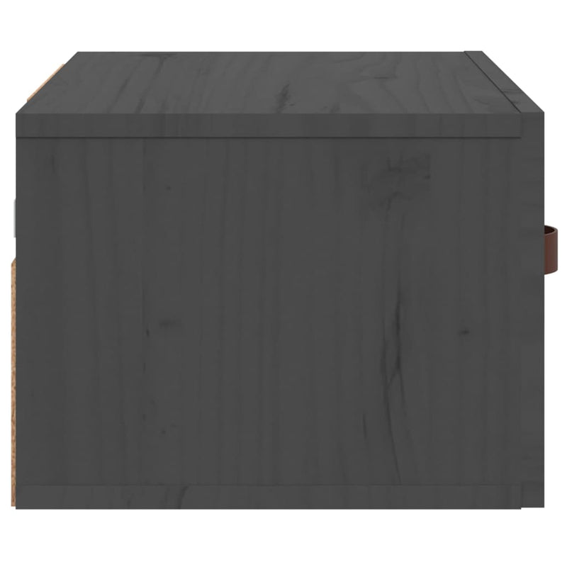 vidaXL 2 db szürke falra szerelhető éjjeliszekrény 40 x 29,5 x 22 cm