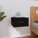 vidaXL fekete falra szerelhető éjjeliszekrény 40 x 29,5 x 22 cm