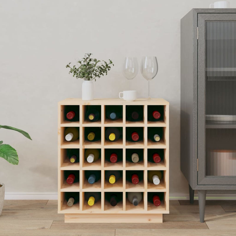 vidaXL tömör fenyőfa borszekrény 55,5x34x61 cm