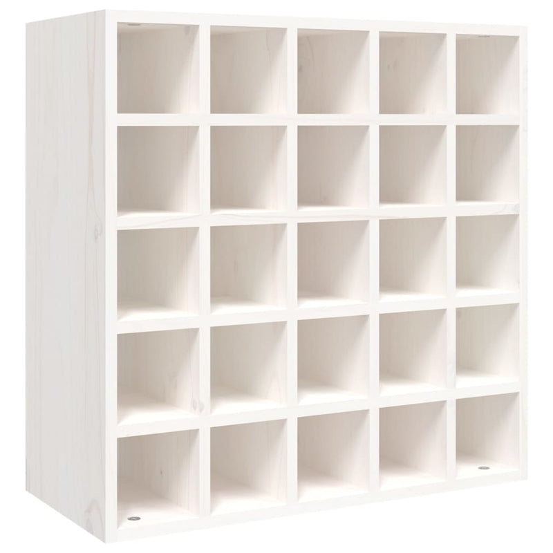 vidaXL fehér tömör fenyőfa borszekrény 56 x 25 x 56 cm