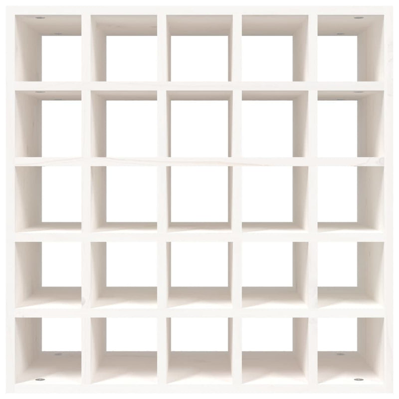 vidaXL fehér tömör fenyőfa borszekrény 56 x 25 x 56 cm