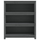 vidaXL szürke tömör fenyőfa könyvszekrény 80x35x97 cm