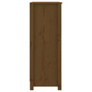 vidaXL mézbarna tömör fenyőfa faliszekrény 80x35x97 cm