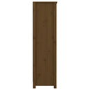 vidaXL mézbarna tömör fenyőfa faliszekrény 80 x 35 x 126 cm