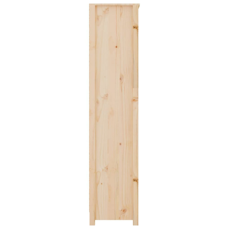 vidaXL tömör fenyőfa könyvszekrény 80x35x154 cm