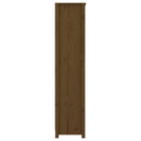 vidaXL mézbarna tömör fenyőfa faliszekrény 80x35x154 cm