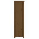 vidaXL mézbarna tömör fenyőfa faliszekrény 50x35x125,5 cm
