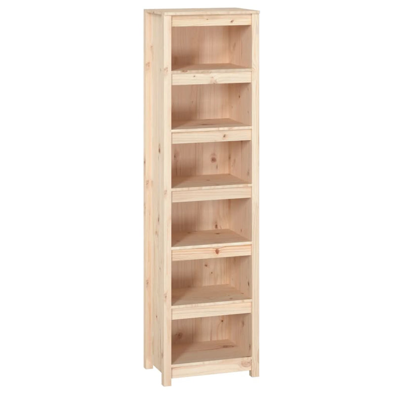 vidaXL tömör fenyőfa könyvszekrény 50x35x183 cm