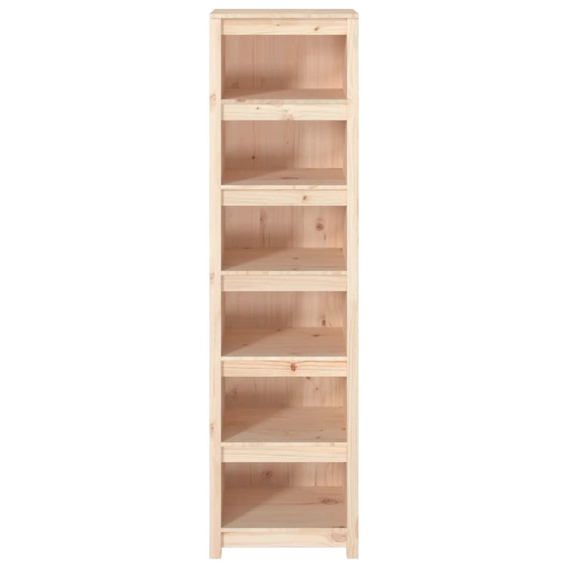 vidaXL tömör fenyőfa könyvszekrény 50x35x183 cm