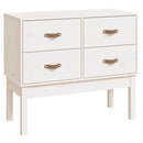 vidaXL fehér tömör fenyőfa tálalószekrény 90x40x78 cm