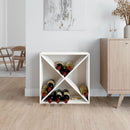 vidaXL fehér tömör fenyőfa borszekrény 62 x 25 x 62 cm