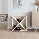 vidaXL fehér tömör fenyőfa borszekrény 62 x 25 x 62 cm