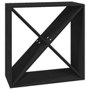 vidaXL fekete tömör fenyőfa borszekrény 62x25x62 cm