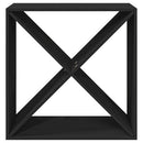 vidaXL fekete tömör fenyőfa borszekrény 62x25x62 cm