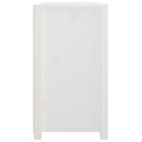 vidaXL fehér tömör fenyőfa kisszekrény 100 x 40 x 72 cm