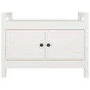 vidaXL fehér tömör fenyőfa előszoba pad 80 x 40 x 60 cm