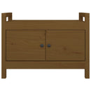 vidaXL mézbarna tömör fenyőfa előszoba pad 80 x 40 x 60 cm