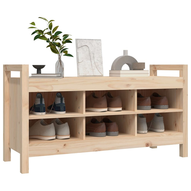 vidaXL tömör fenyőfa előszoba pad 110 x 40 x 60 cm