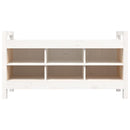 vidaXL fehér tömör fenyőfa előszoba pad 110 x 40 x 60 cm