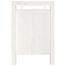 vidaXL fehér tömör fenyőfa előszoba pad 110 x 40 x 60 cm