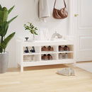 vidaXL fehér tömör fenyőfa előszoba pad 110 x 40 x 60 cm