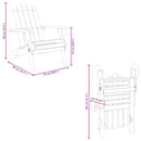 vidaXL 2 db tömör akácfa kerti adirondack szék