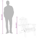 vidaXL 2 db tömör akácfa kerti adirondack szék