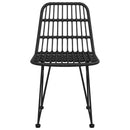 vidaXL 2 db fekete polietilén rattan kerti szék 48 x 62 x 84 cm