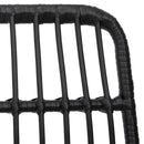 vidaXL 2 db fekete polietilén rattan kerti szék 48 x 62 x 84 cm