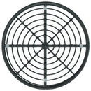 vidaXL fekete edzett üveg és acél étkezőasztal Ø80 cm