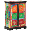 vidaXL tömör mangófa kézzel festett kisszekrény ajtókkal 53x30x75 cm