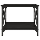 vidaXL fekete színű szerelt fa kisasztal 55 x 38 x 45 cm