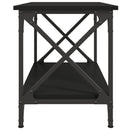 vidaXL fekete színű szerelt fa kisasztal 55 x 38 x 45 cm