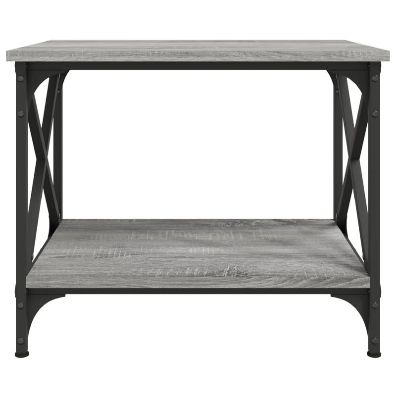 vidaXL szürke sonoma színű szerelt fa kisasztal 55x38x45 cm