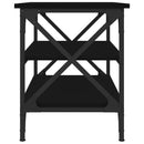 vidaXL fekete színű szerelt fa kisasztal 55 x 38 x 45 cm