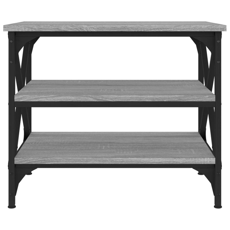vidaXL szürke sonoma színű szerelt fa kisasztal 55x38x45 cm